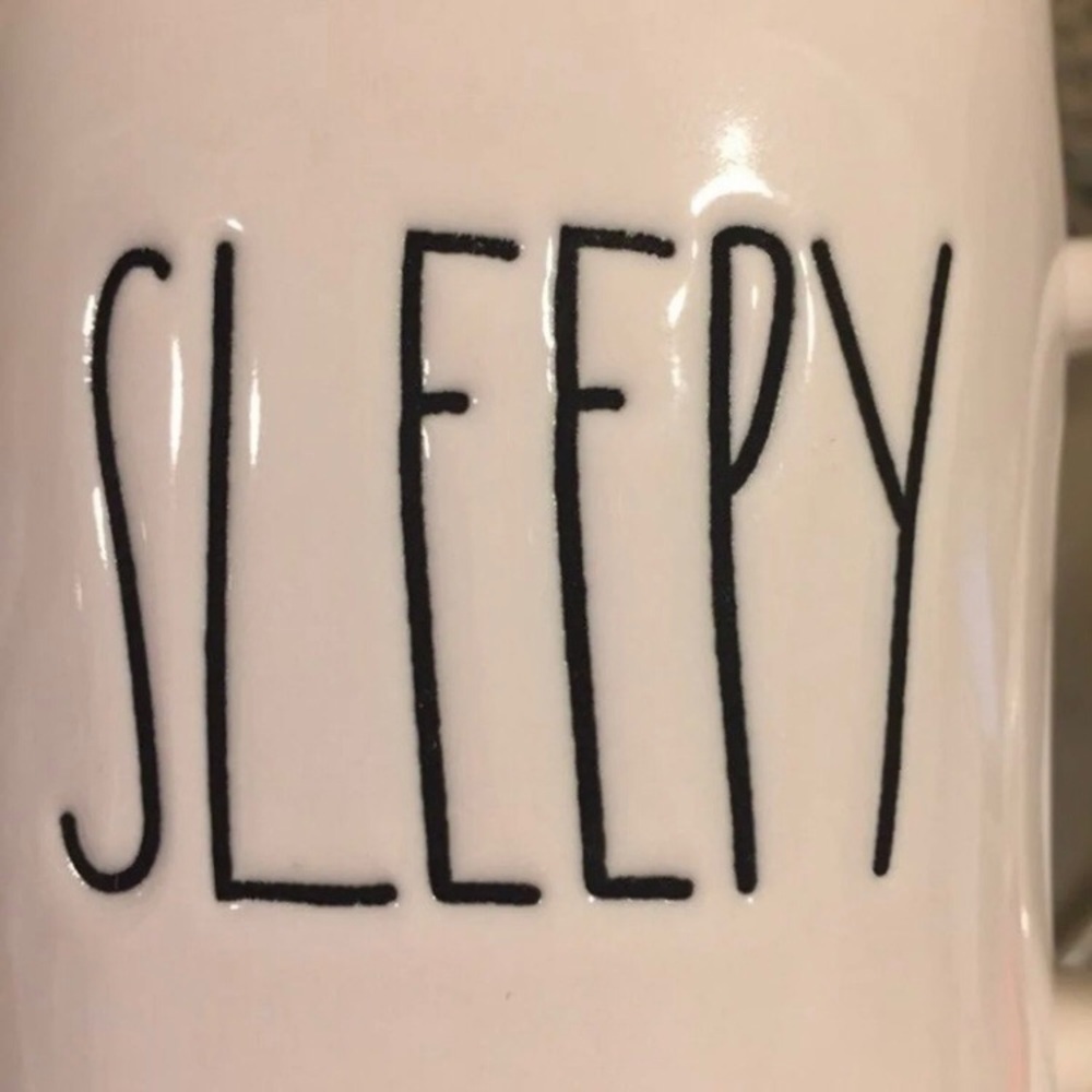 Rae Dunn SLEEPY Mug Coffee Tea ceramic - Picture 2 of 6
